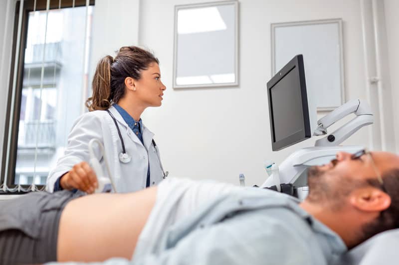 What does a diagnostic medical sonography do