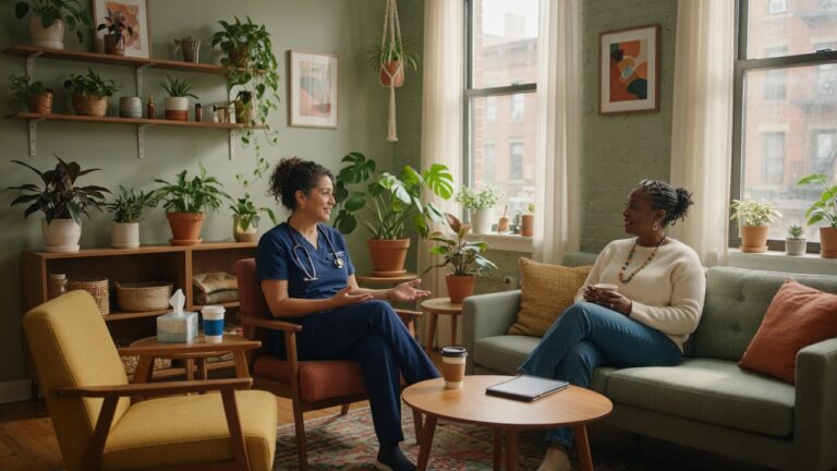 Gastroenterologist consulting with a patient about GERD treatment at IDCC Health in Brooklyn