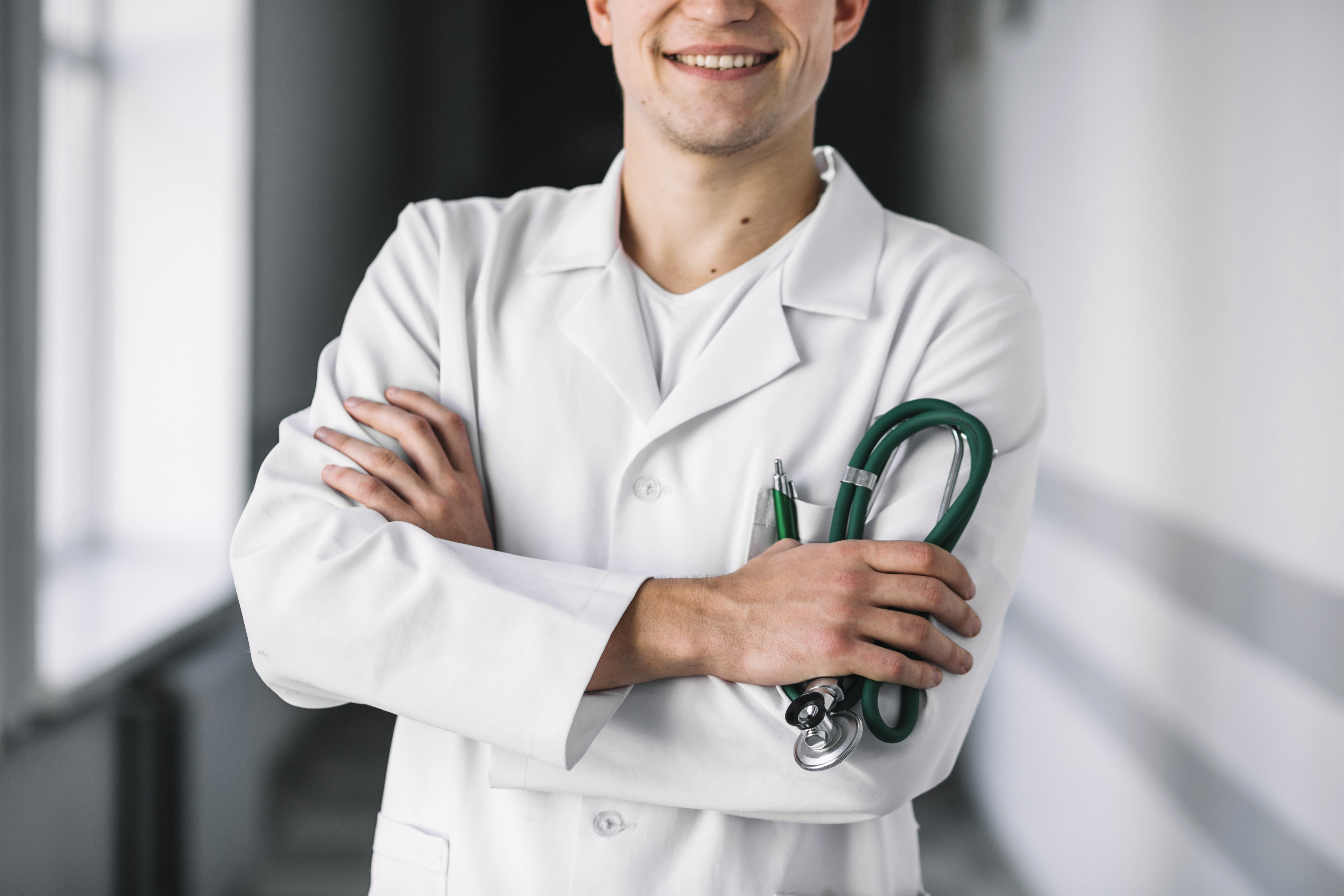 Doctor with clipboard